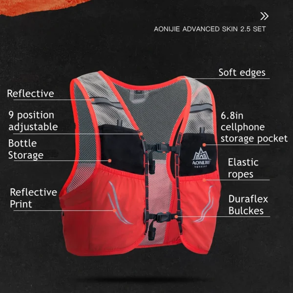 MOCHILA PARA CORRER AONIJIE RUNNING C932 - Imagen 3