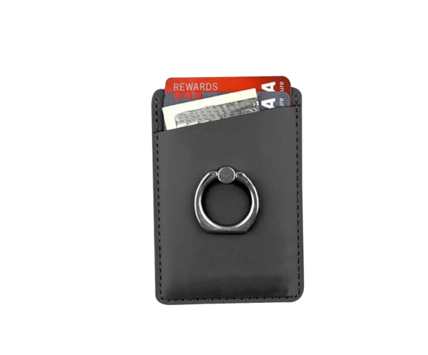 Tarjetero adhesivo para celular con sujetador Wolf - 03000