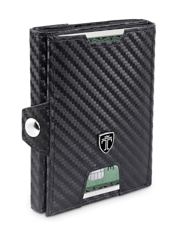 Billetera tipo carbono TRAVANDO -4VD