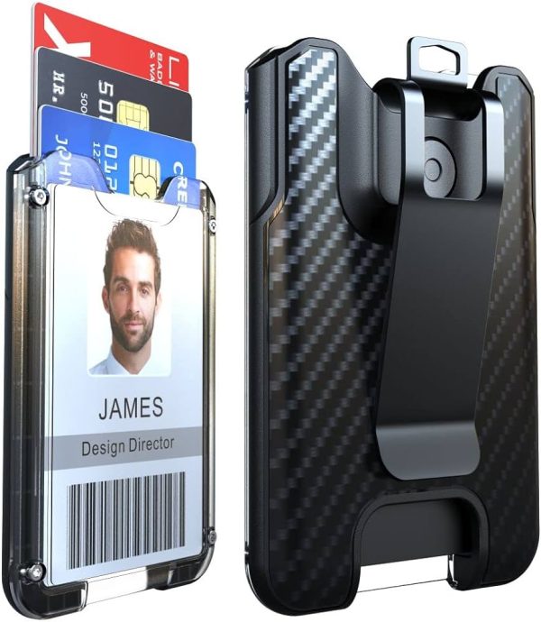 TARJETERO PORTATIL CON CLIP LIUGX A6P 15705