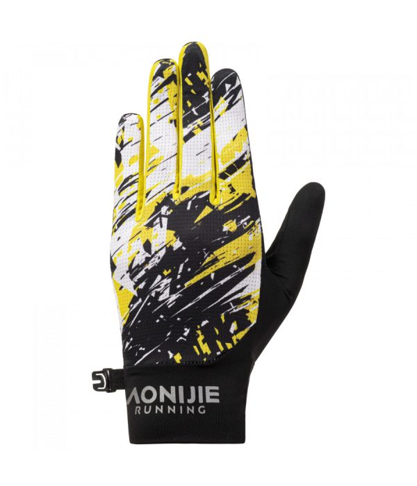 GUANTES DEPORTIVOS AMARILLO  XL AONIJIE RUNNING M-59 - Imagen 2