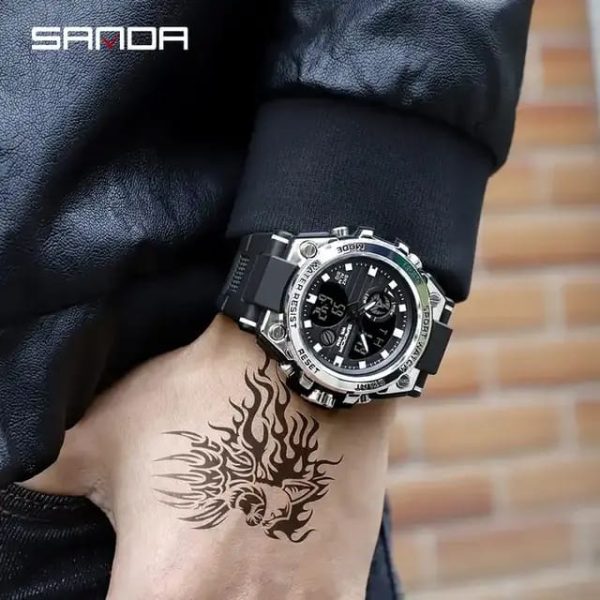 Reloj análogo/digital SANDA 739 NEGRO GRS - Imagen 3