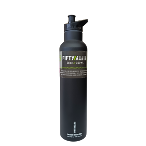 TERMO FIFTY ACERO INOXIDABLE NEGRO 25 OZ
