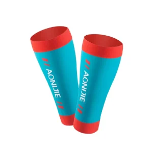 MEDIAS DE COMPRESION CELESTE/NARANJA  AONIJIE RUNNING E4405