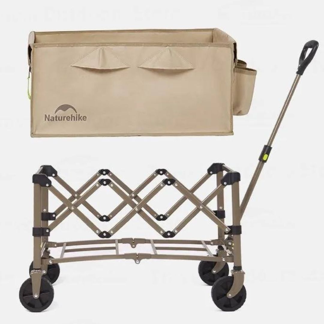 CARRETILLA PLEGABLE MULTIUSOS LINEN-BROWN NATUREHIKE - Imagen 5