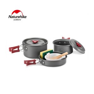 SET DE CACEROLAS PARA CAMPING 2-3 PERSONAS NH15T203-G NATUREHIKE
