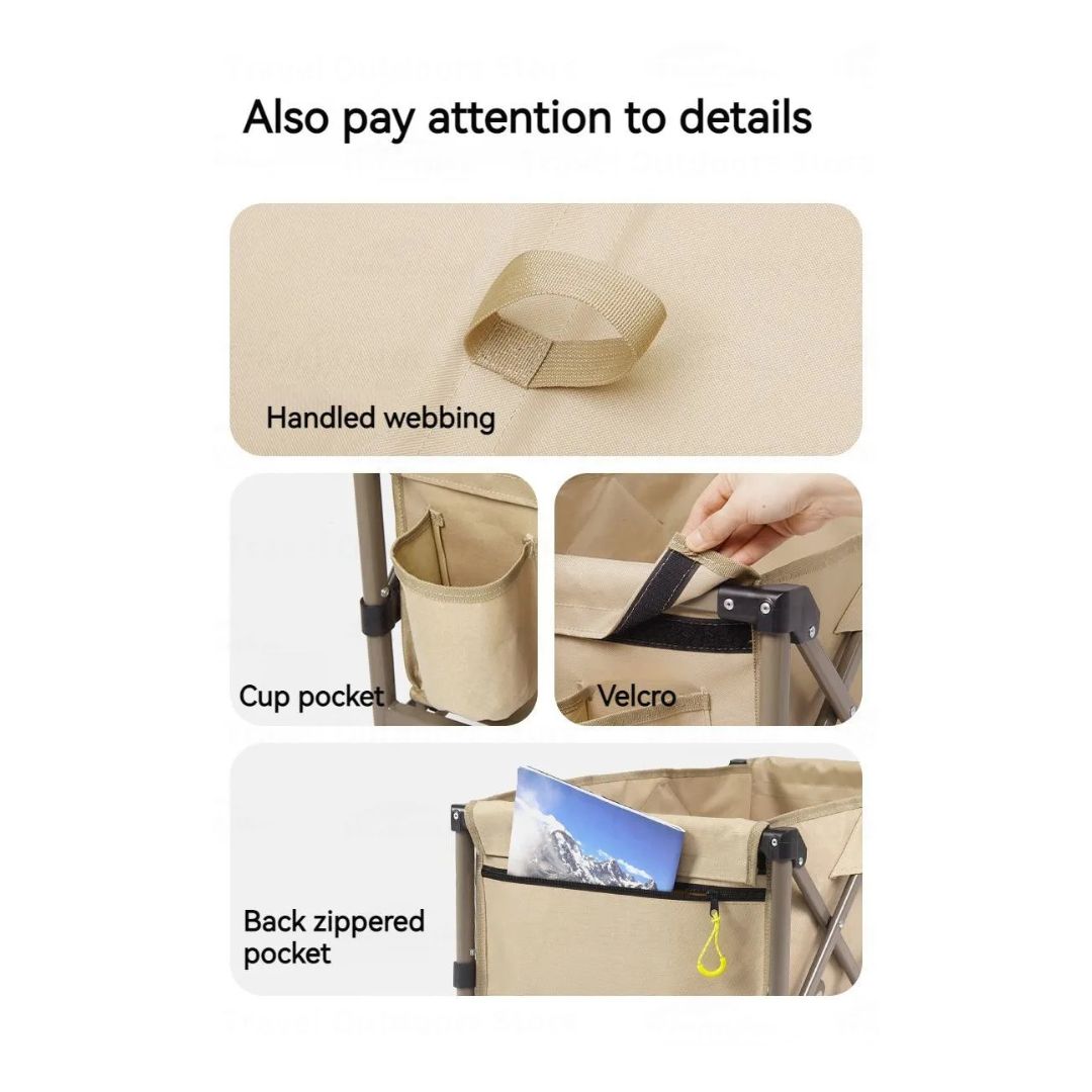 CARRETILLA PLEGABLE MULTIUSOS LINEN-BROWN NATUREHIKE - Imagen 2