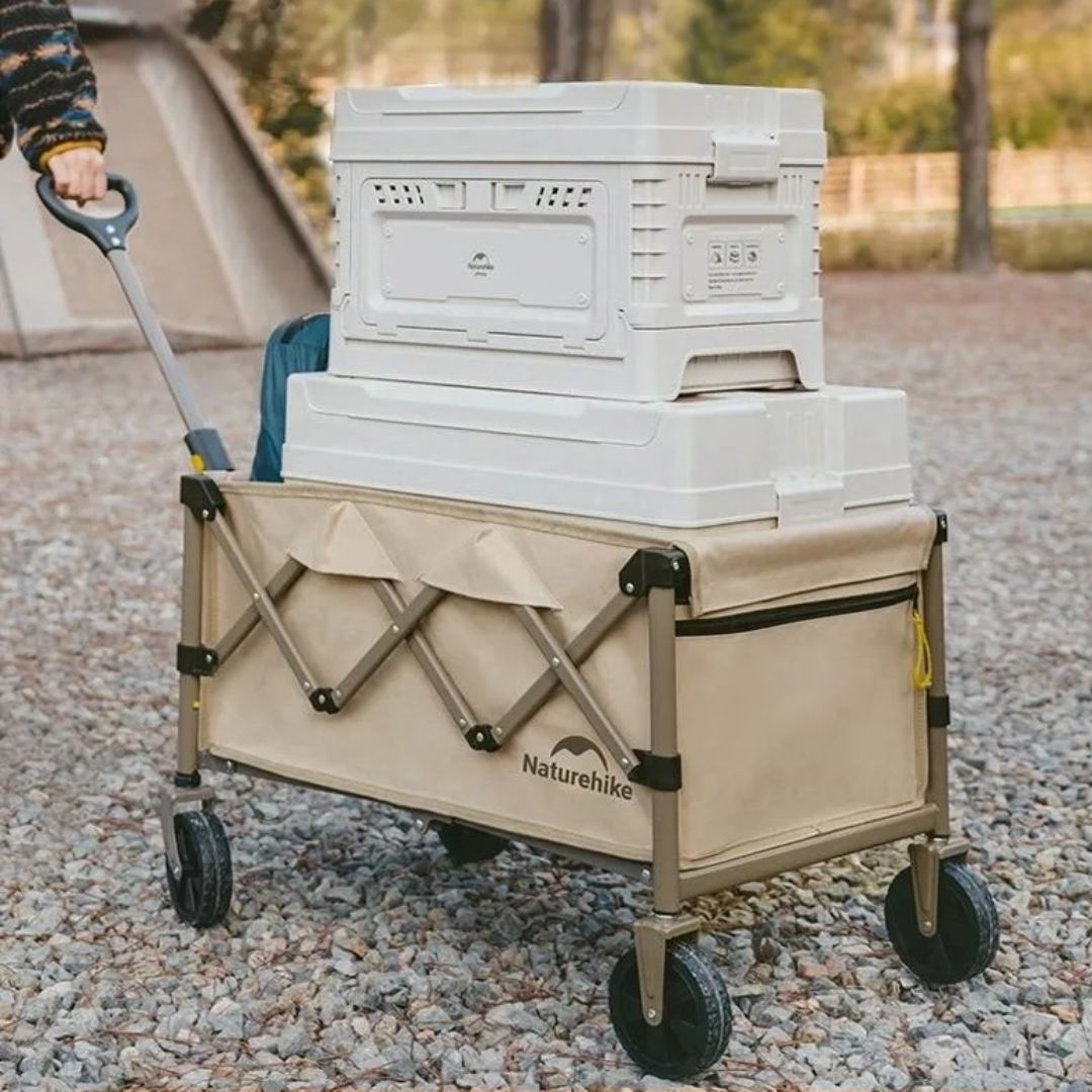CARRETILLA PLEGABLE MULTIUSOS LINEN-BROWN NATUREHIKE - Imagen 3