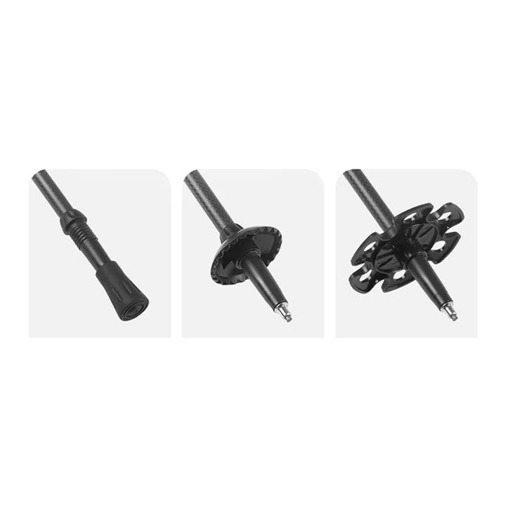 BASTÓN PARA SENDERISMO FIBRA DE CARBÓN 57-120cm - Imagen 2