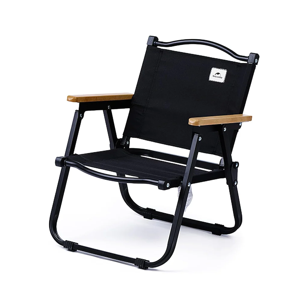 SILLA PLEGABLE PORTATIL TAMAÑO M NEGRA NATUREHIKE