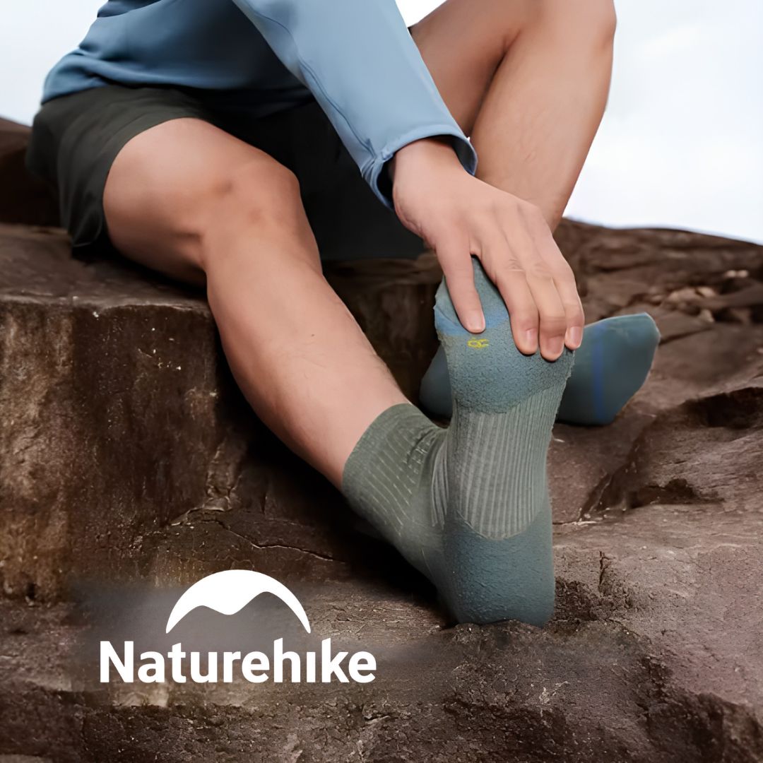 CALCETINES DE SENDERISMO LIGEROS GREEN NATUREHIKE - Imagen 2
